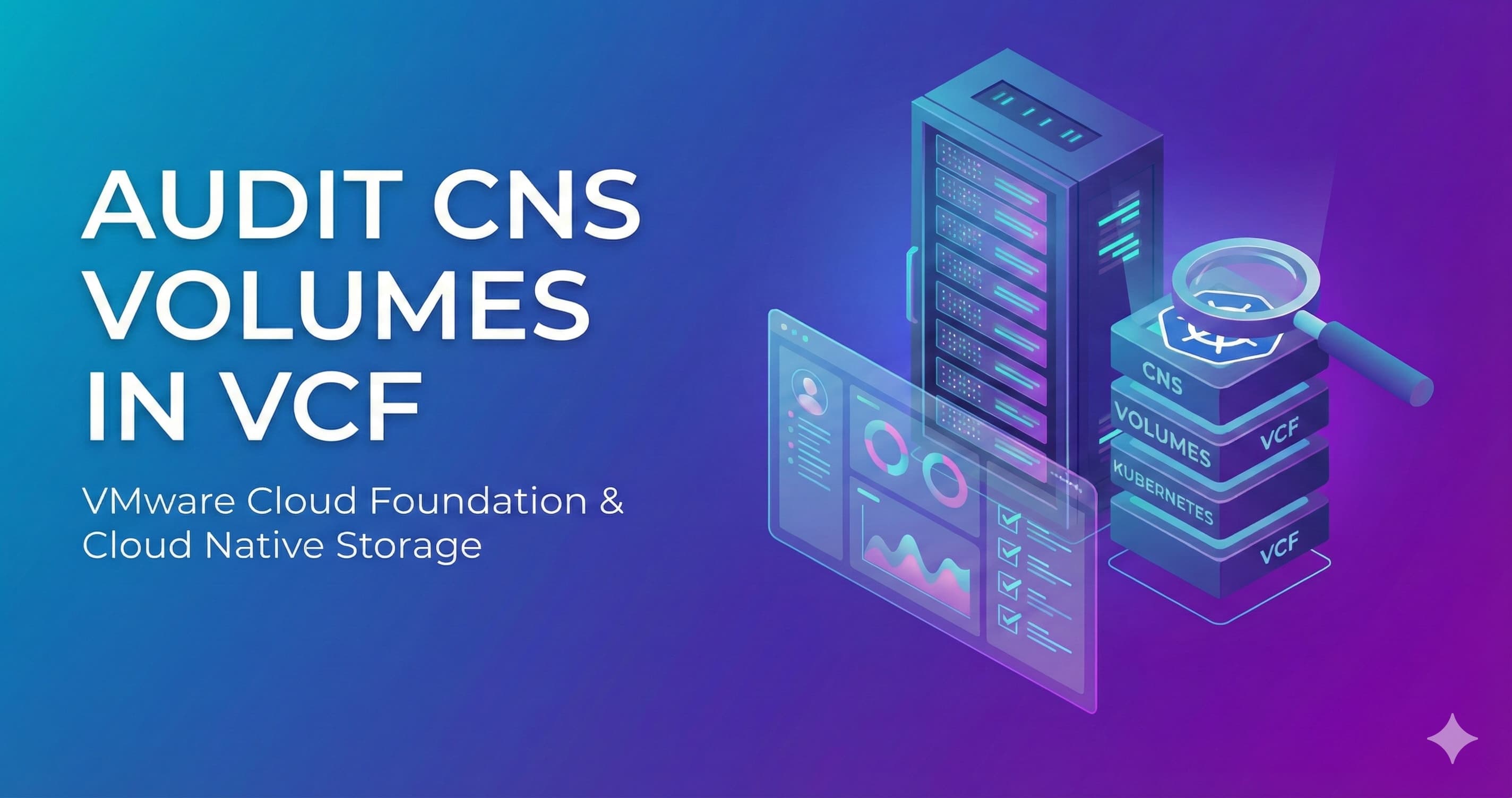 Auditing CNS Volumes in VCF